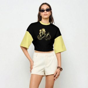 Hairdresser casual crop top
