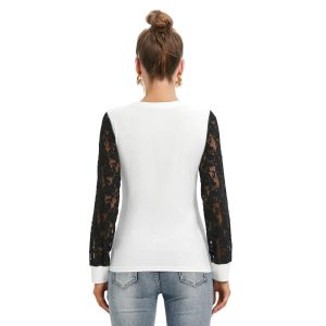 Hairdresser t-shirt with black lace 2