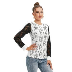 Hairdresser t-shirt with black lace
